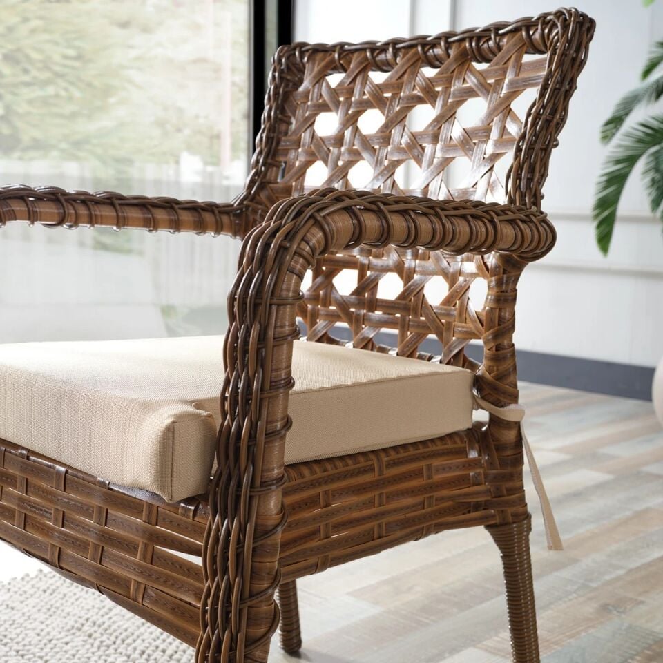 MASA SANDALYE TK. AYAZ 4 KİŞİLİK 90x90x75CM KAHVE