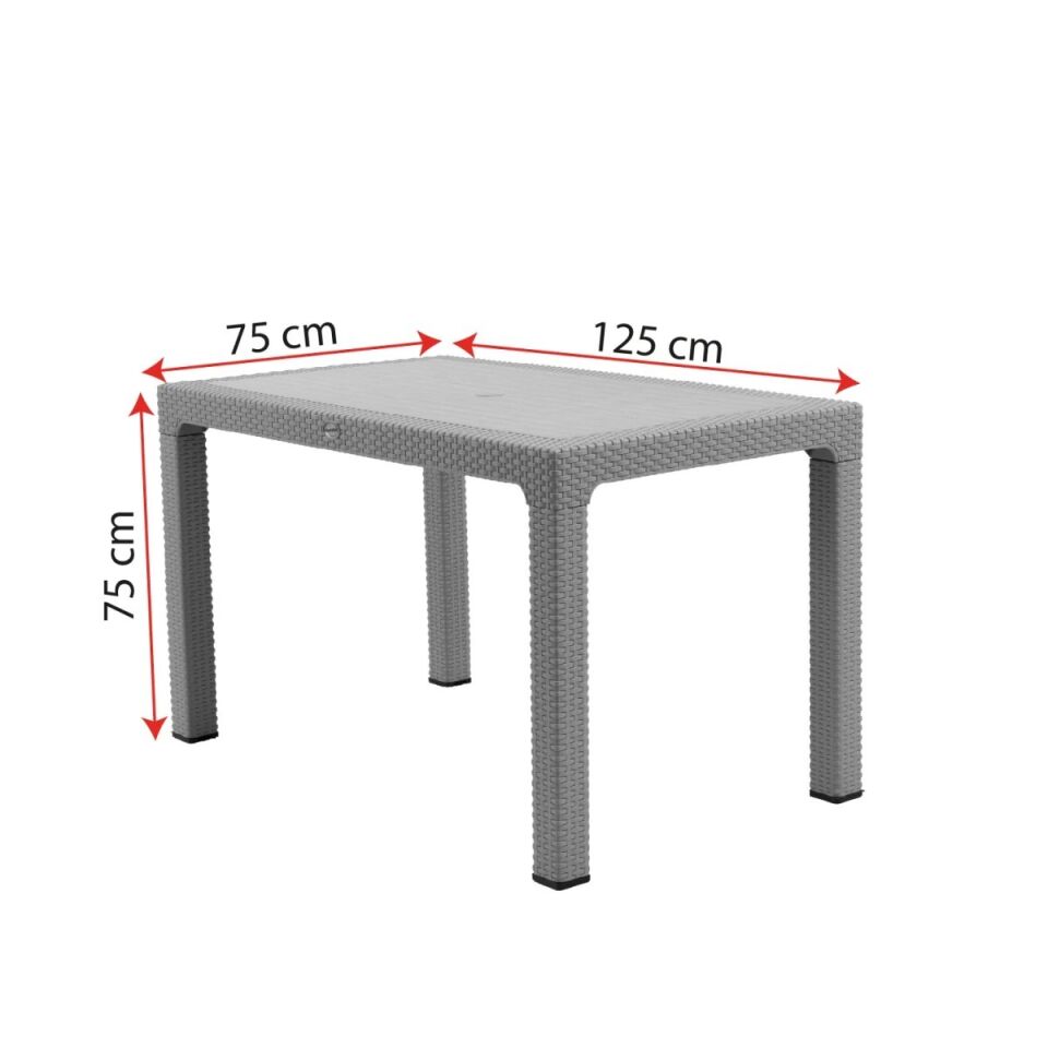 NET*/MASA SANDALYE TK. EFES 4 KİŞİLİK 125x75x75CM