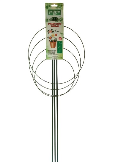 DESTEK ÇUBUĞU HALKALI TIRMANAN BİTKİ  90CM TP