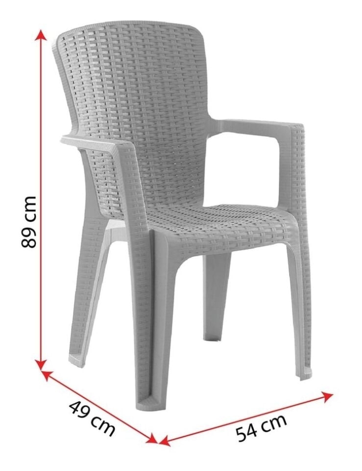 MASA SANDALYE TK. SİDE 6 KİŞİLİK 150x90x75CM CAPPU