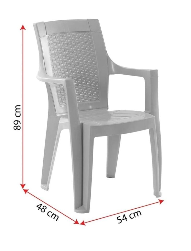 MASA SANDALYE TK. RATTAN EFES 4 KİŞİLİK SİYAH