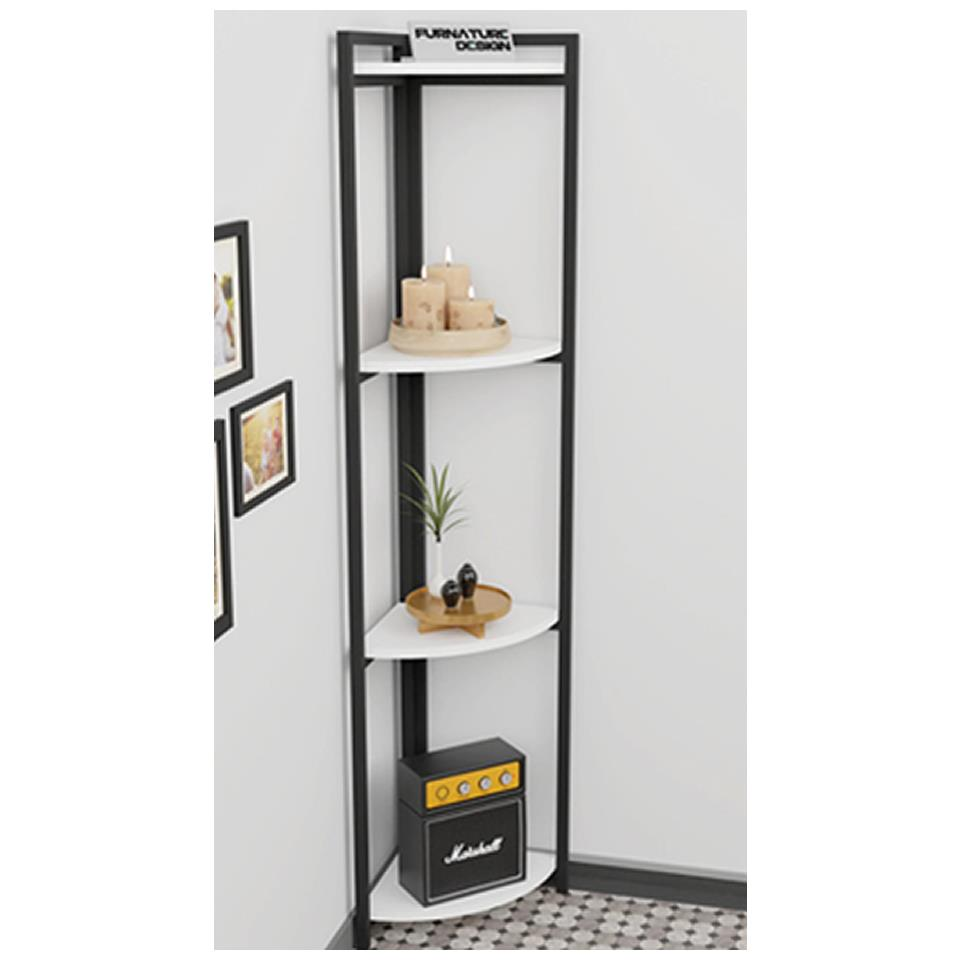 RAF TAKIMI KÖŞE 4 KATLI BEYAZ 160CM