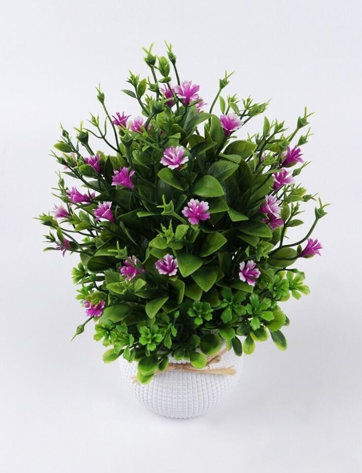 YAPAY TOMURCUK ÇİÇEK SAKSILI 20CM TP