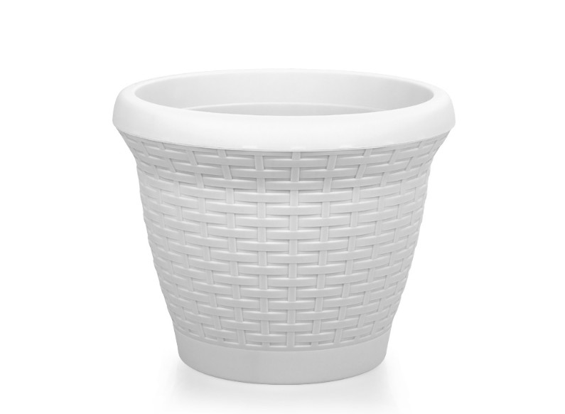 SAKSI YUVARLAK KIVRIMLI HASIR BEYAZ NO:1