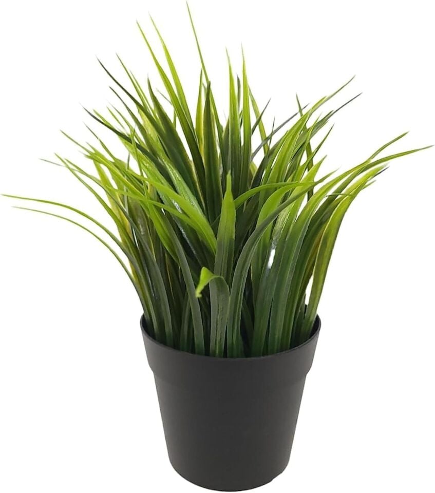 YAPAY ÇİMEN DEMET SAKSILI 24CM TP