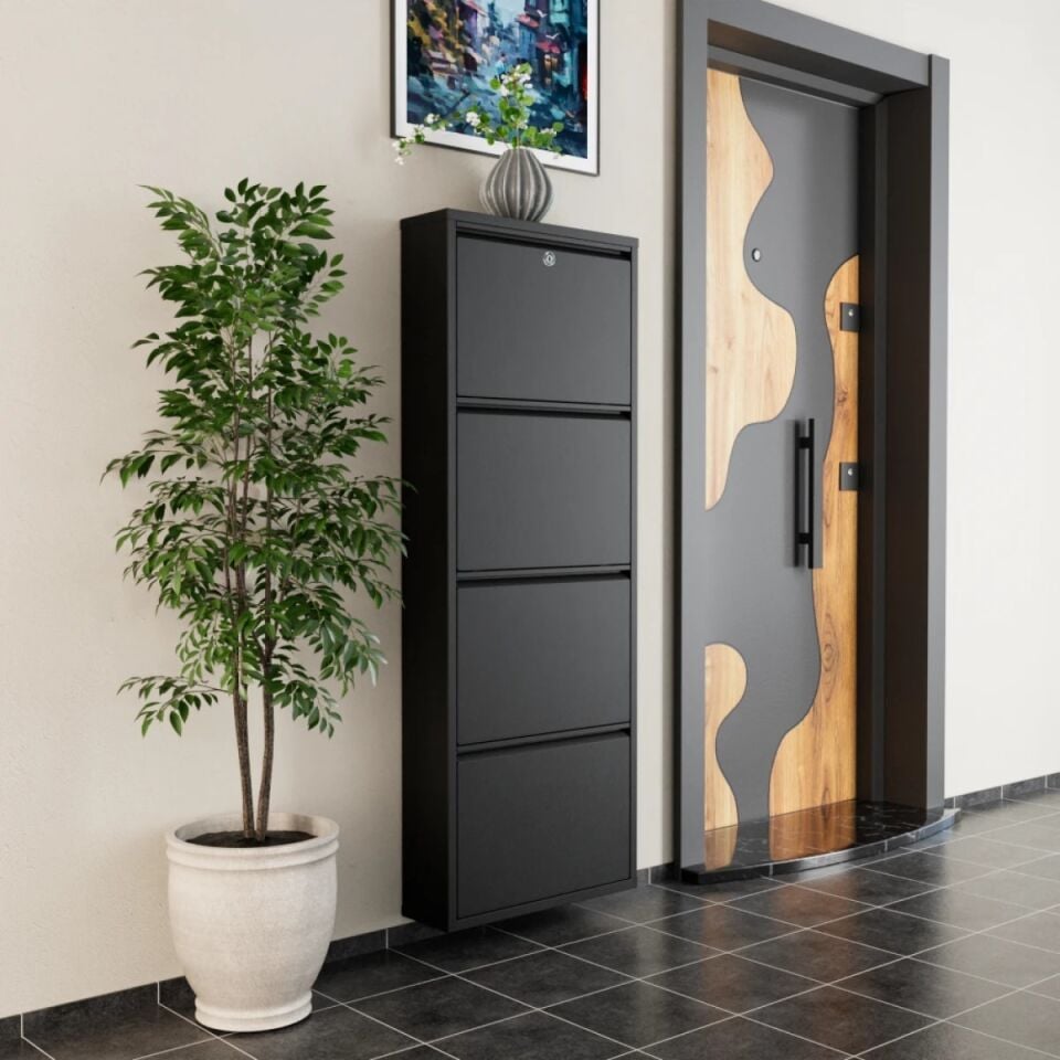 NET*/AYAKKABILIK METAL 4 KAPAKLI KİLİTLİ 50x15x136