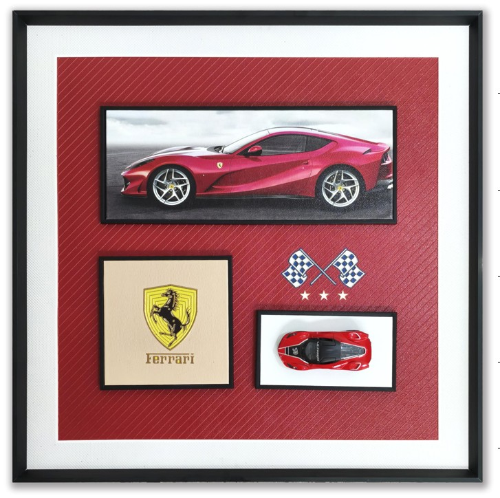 TABLO FERRARİ KIRMIZI ÇİZGİ 60X60
