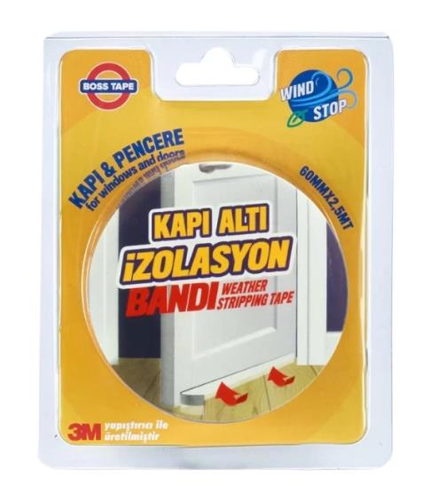 İZOLASYON ŞERİDİ KAPI ALTI ŞEFFAF 60MMX2,5MT