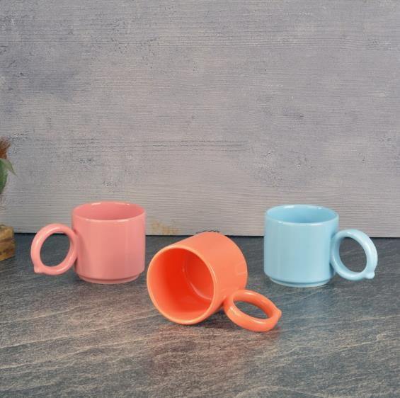 KUPA SERAMİK BILEZIK KULP RENKLİ 220ML