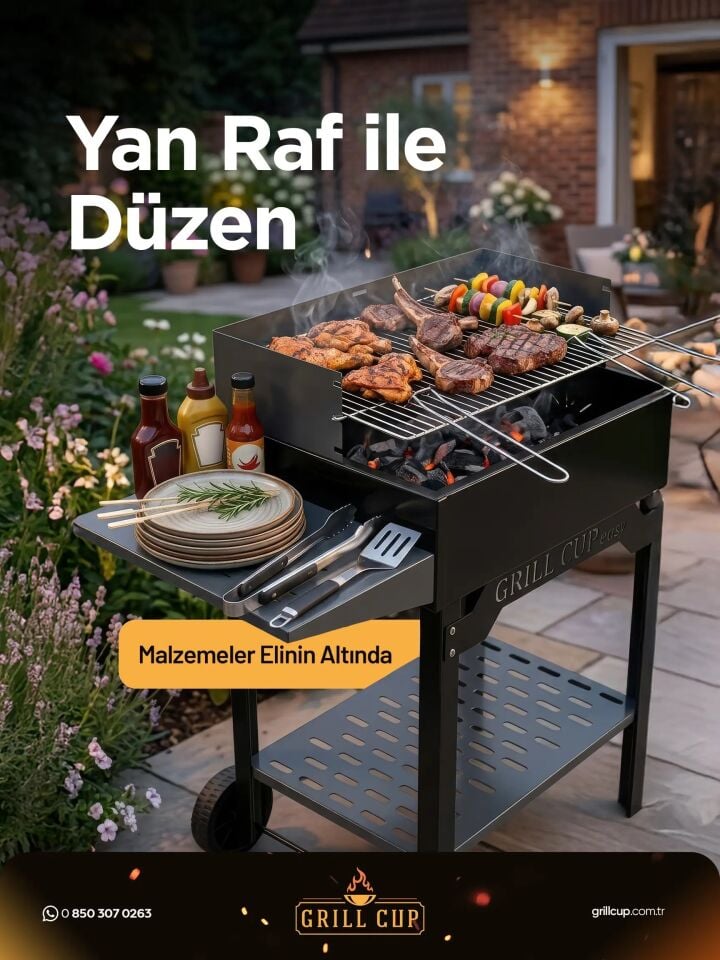 MANGAL BARBEKÜ KOLAY GRILL CUP ANTRASİT