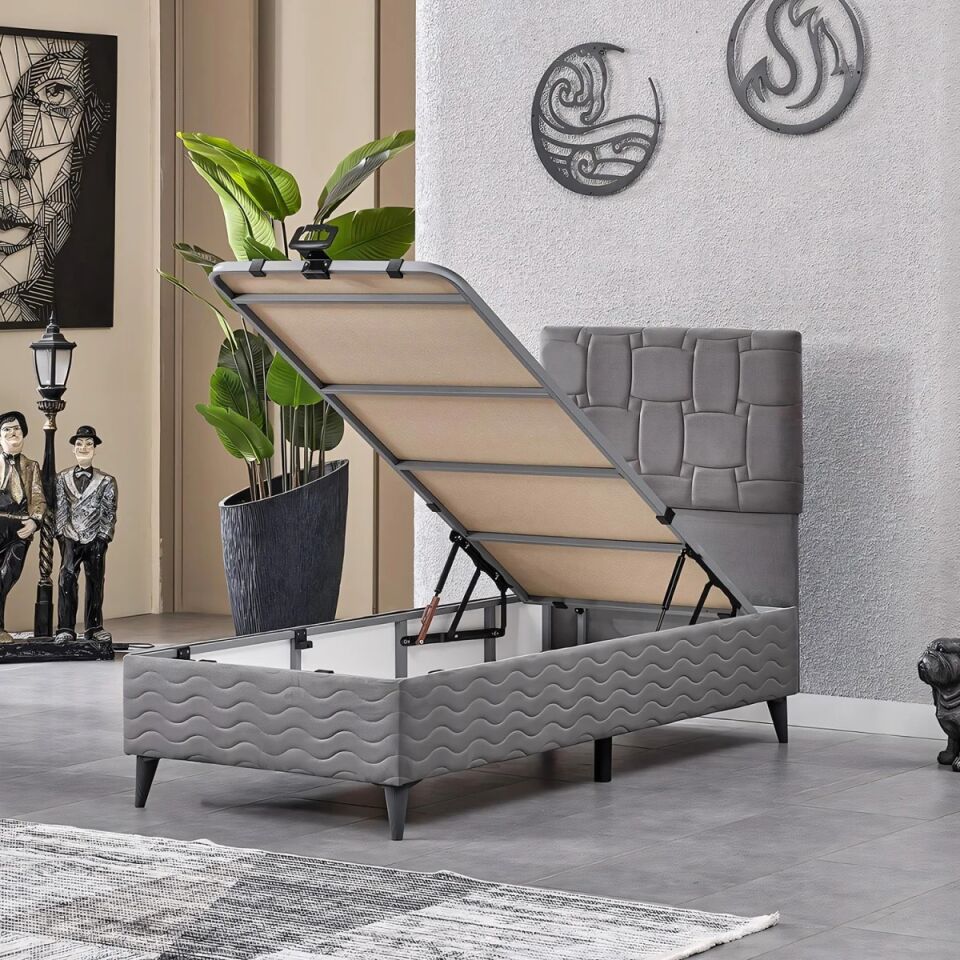YATAK BAZA BAŞLIK TEK KİŞİLİK VİZYON SET 90X190CM