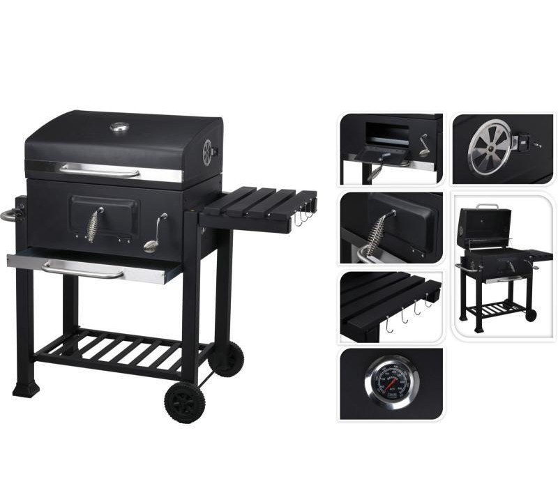 BARBEKÜ KAPAKLI 2 TEKER YAN SEHPALI