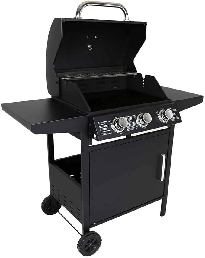 BARBEKÜ GAZ OCAĞI FIRIN VE BARBEKÜ IZGARASI 3GÖZLÜ