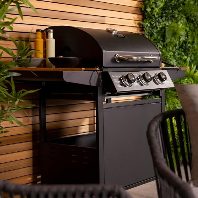 BARBEKÜ GAZ OCAĞI FIRIN VE BARBEKÜ IZGARASI 3GÖZLÜ