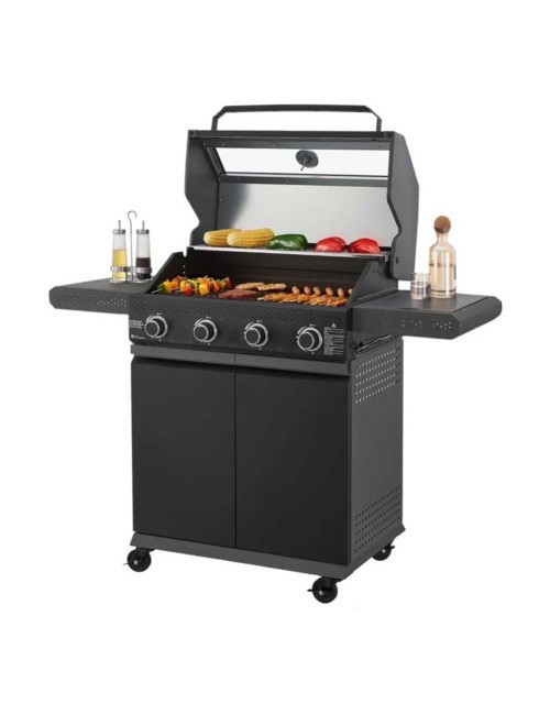 BARBEKÜ GAZ OCAĞI FIRIN VE BARBEKÜ IZGARASI 5GÖZLÜ