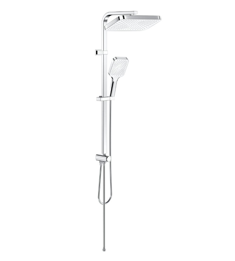 ORT-QUADRO İKİLİ DUŞ ÜNİTESİ KARE KROM