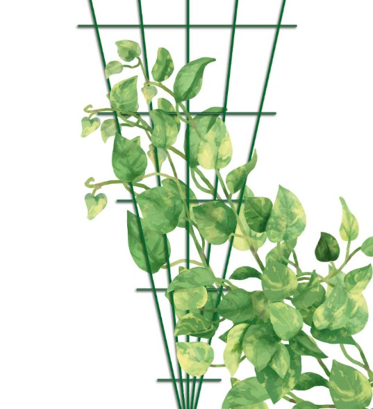 TIRMANMA KAFESİ METAL SARMAŞIK YEŞİL ÜÇGEN 150*75