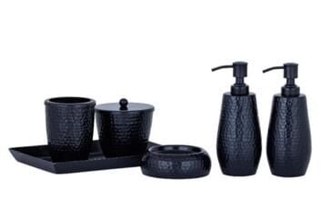 BANYO SETİ 6LI MAT SİYAH