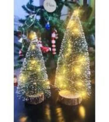 YILBAŞI AĞAÇ KARLI IŞIKLI YILDIZ KAHVE ALT MİNİ