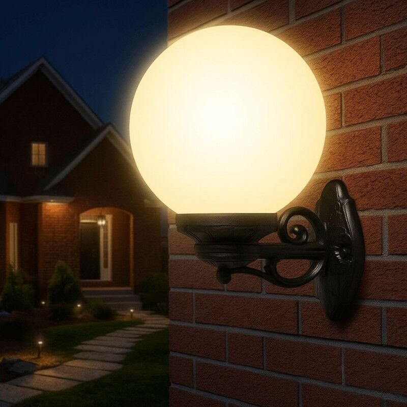 BAHÇE LAMBASI DUVAR YAN  SİYAH