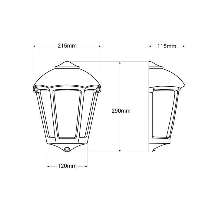 BAHÇE LAMBASI YARIM BEYAZ 3 CAMLI