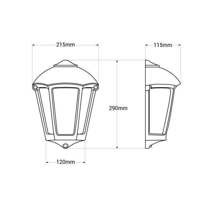 BAHÇE LAMBASI YARIM BEYAZ 3 CAMLI