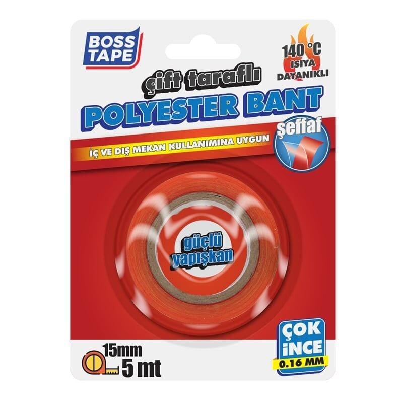 BANT ÇOK GÜÇLÜ POLYESTER ÇİFT TARAFLI 140DERECE