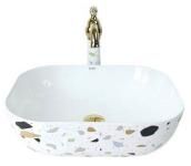 TERRAZZO TEZGAH ÜSTÜ ÇANAK LAVABO 55X40CM