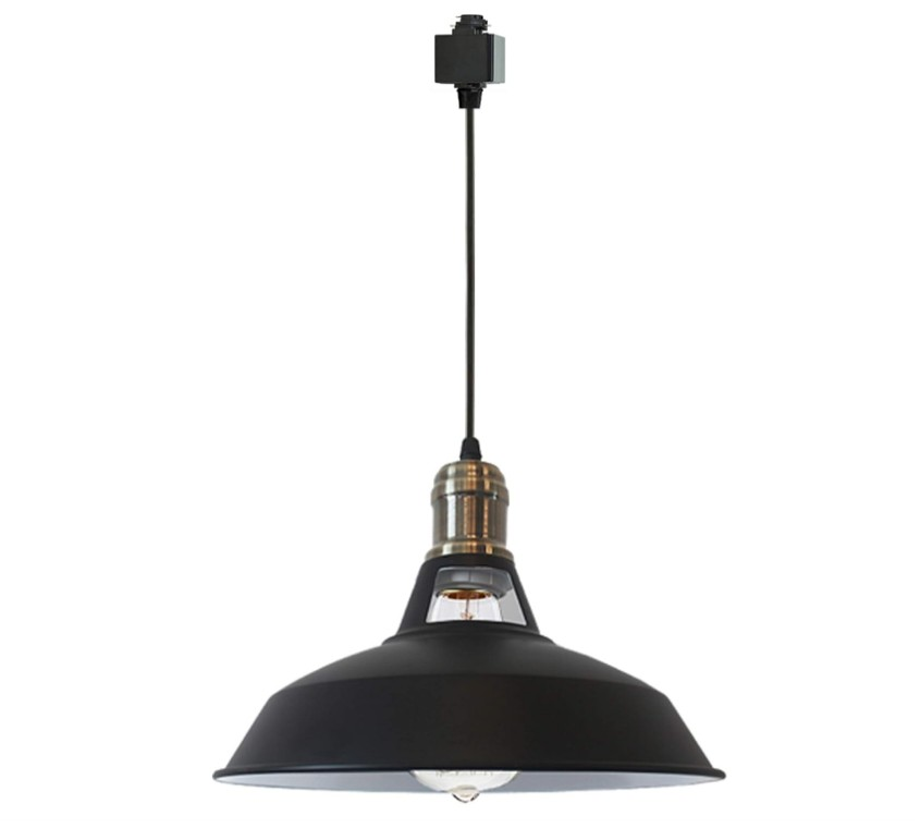 AVİZE RETRO GOLD DETAYLI SİYAH BEYAZ 27*21CM