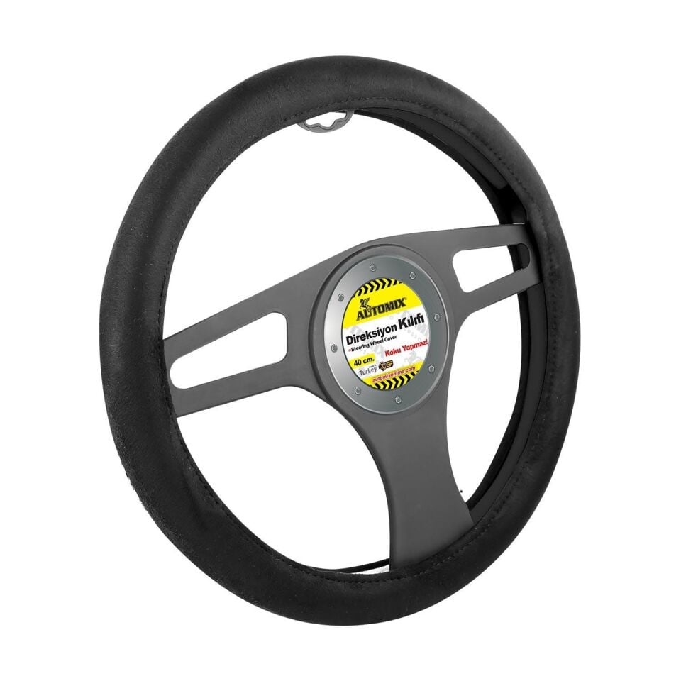 AUTOMIX DİREKSİYON KILIFI SÜET SİYAH