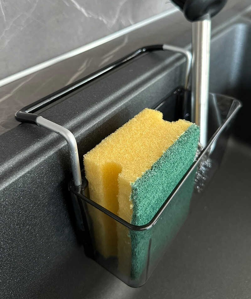 SÜNGERLİK KUTUSU ŞEFFAF-SİYAH