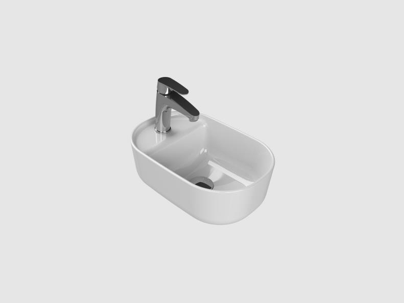 AQUA 42CM ÇANAK LAVABO DELİKLİ 42X28CM