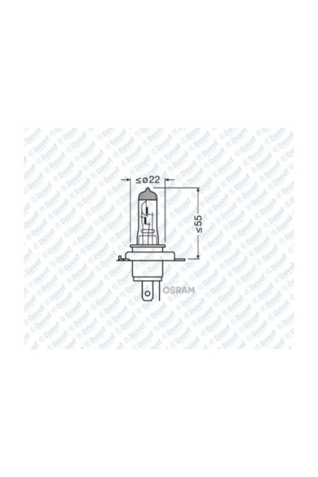 12 V H4 TIRNAKLI OSRAM