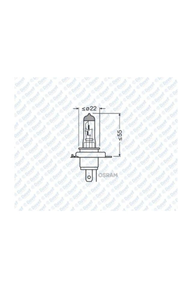 12 V H4 TIRNAKLI OSRAM