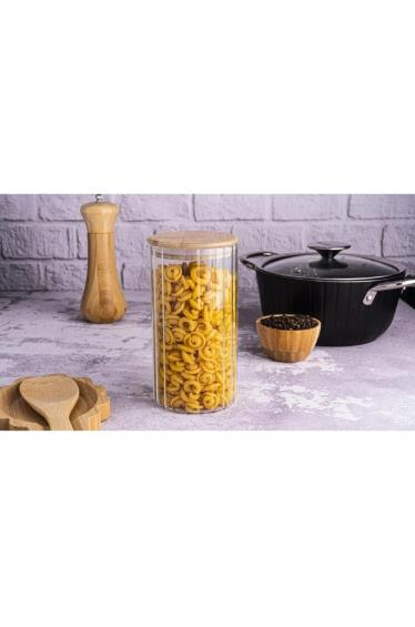 SAKLAMA KABI CAM JACK BAMBU KAPAK 900ML