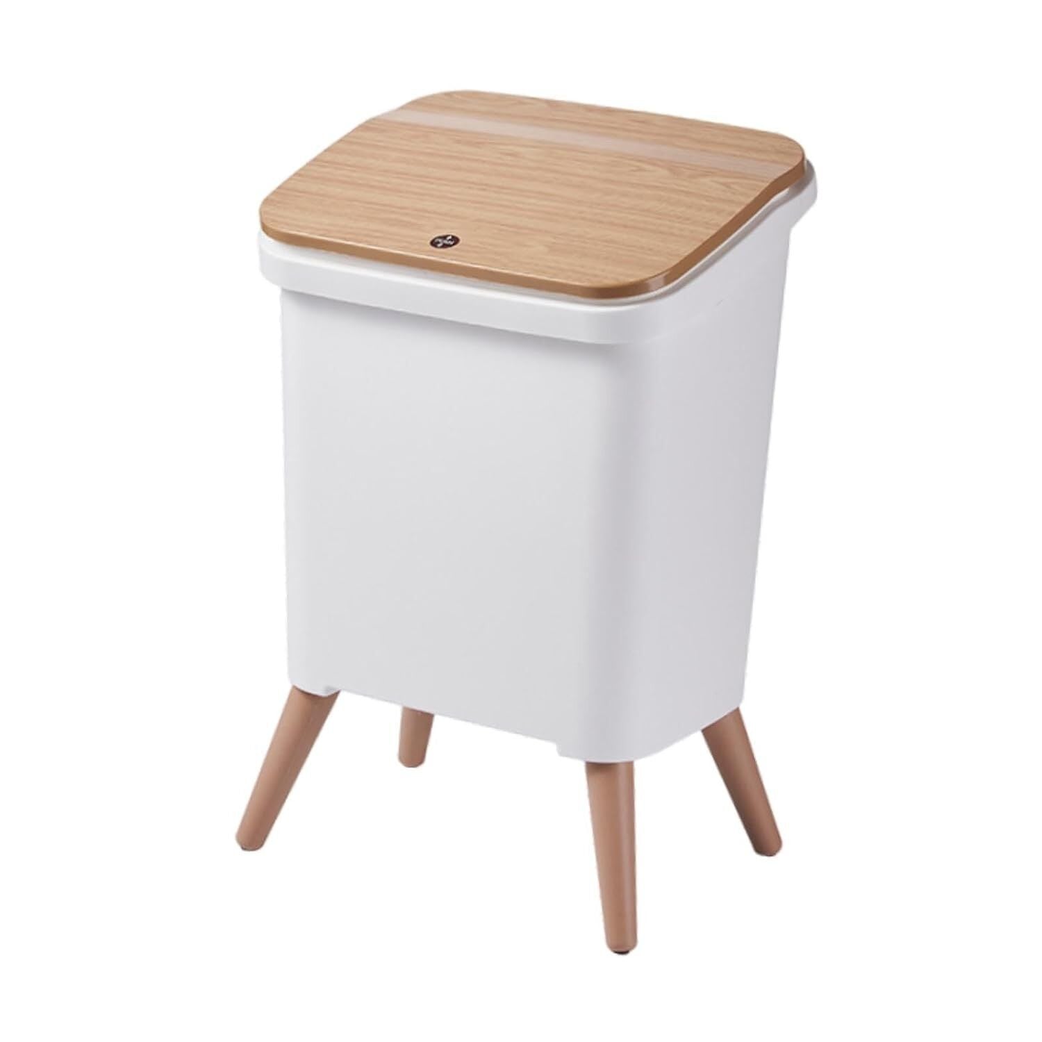 ÇÖP KOVASI AHŞAP RENK AYAKLI MODERN 12L