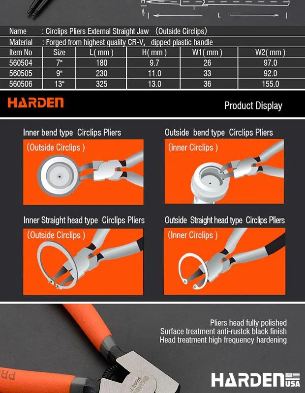 SEKMAN PENSESİ İÇ DÜZ 13'' SIKIŞTIRMA