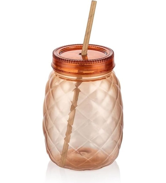 NET*/ BARDAK ANANAS ŞEKİLLİ PİPETLİ