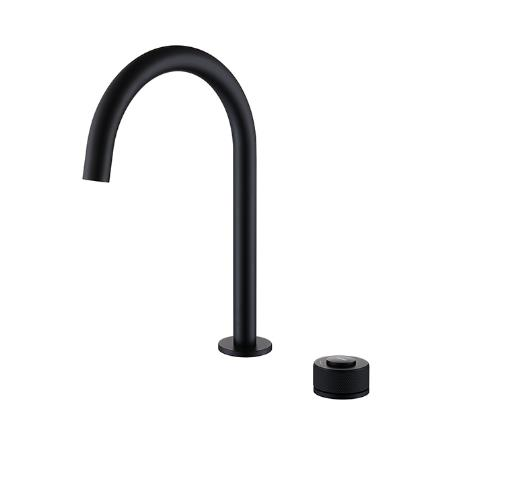 NET/STEP 2 DELİKLİ ÇANAK TİPİ LAVABO BAT. SİYAH