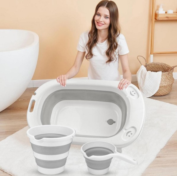 NET*/ BANYO SETİ BEBEK KATLANIR 3LÜ SET