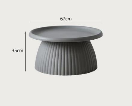 SEHPA YUVARLAK PLASTİK GRİ 70CM