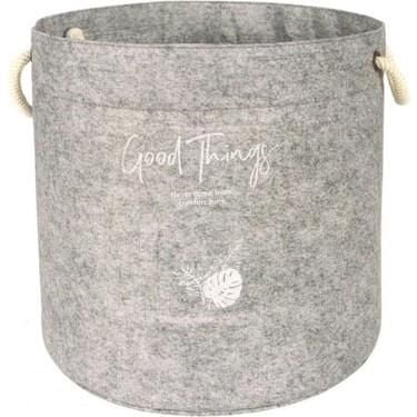 SEPET KULPLU YUVARLAK KEÇE MAXİ 24X22CM