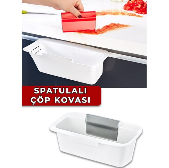ÇÖP KUTUSU ASMA SPATULA İLE MUTFAK