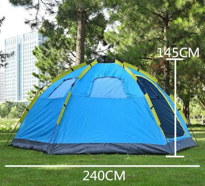 NET*/ KAMP ÇADIRI 5-6 KİŞİLİK OTOMATİK ALTIGEN