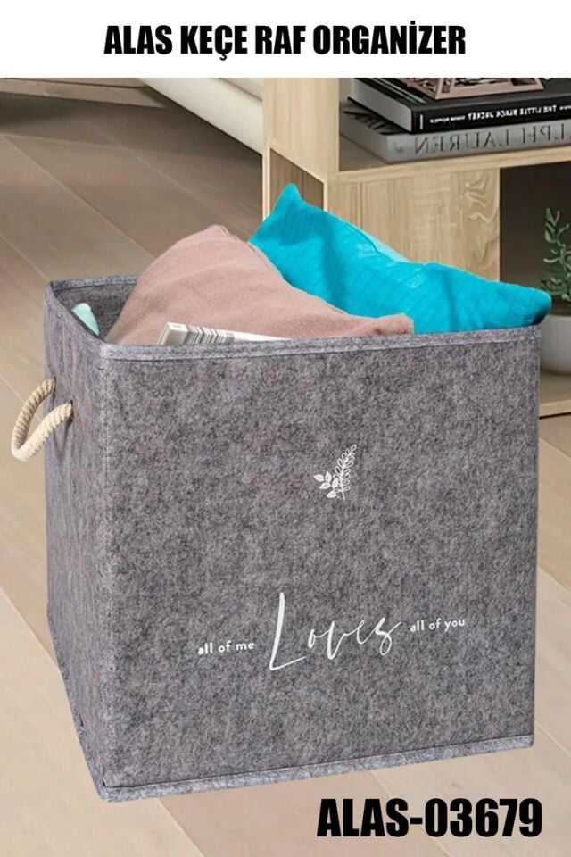 RAF DÜZENLEYİCİ KARE KEÇE 30X30X30CM