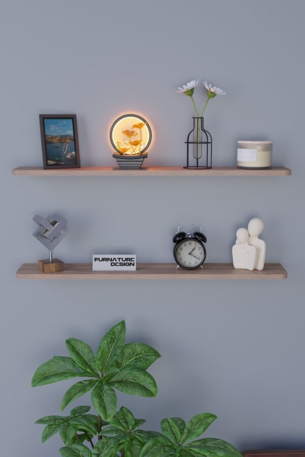 RAF SETİ DUVARA MONTE 80 CM ÇAM