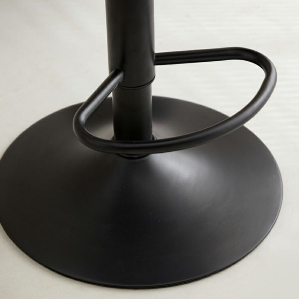 BAR SANDALYESİ POFUDUK AYRIK YASLANMA  SİYAH