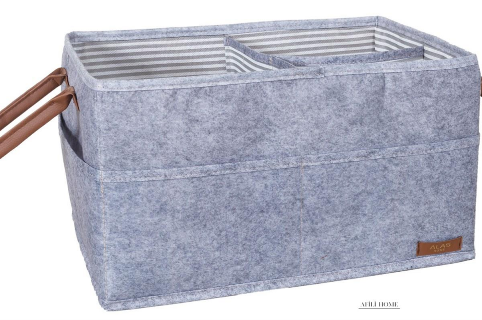 DÜZENLEYİCİ  3 GÖZLÜ DERİLİ KULPLU 33X18X20CM TP