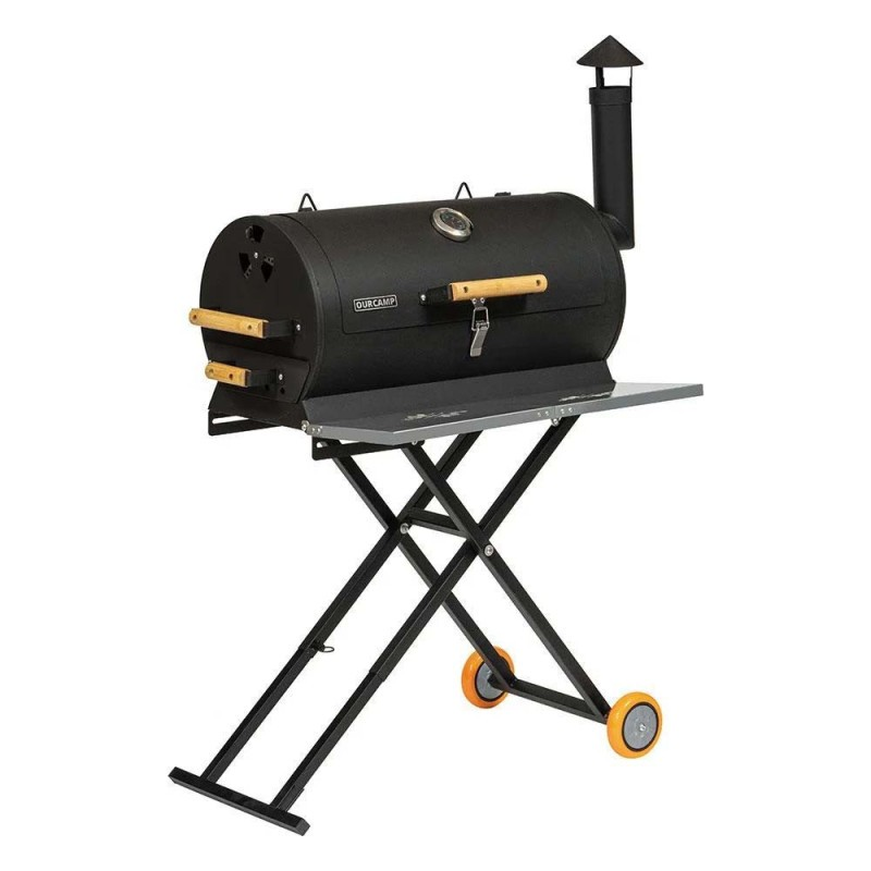 BARBEKÜ YATAY MODEL İKİ TEKER 69.5x53x103cm