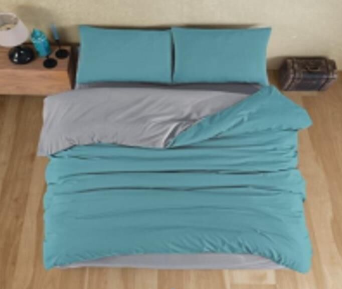 NEVRESİM TAKIMI DAILY PLAIN T.K 3 PRÇ GRİ-MİNT